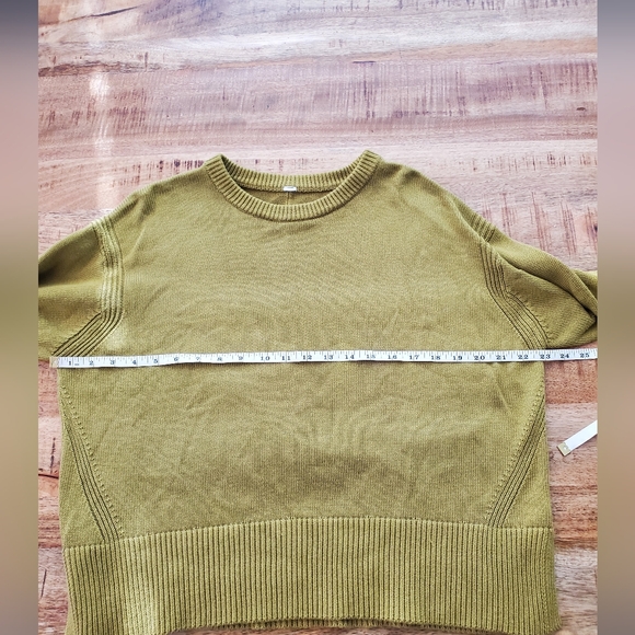 Lululemon 🍋 Cashlu Boxy Crewneck Sweater Auric Gold Size Medium (8) - Picture 12 of 16
